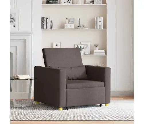 Lükandvoodi Ühele Inimesele Tumepruun 90 X 165 X 87 Cm Kangas