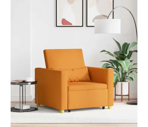 Lükandvoodi Ühele Inimesele Tumekollane 90 X 165 X 87 Cm Kangas