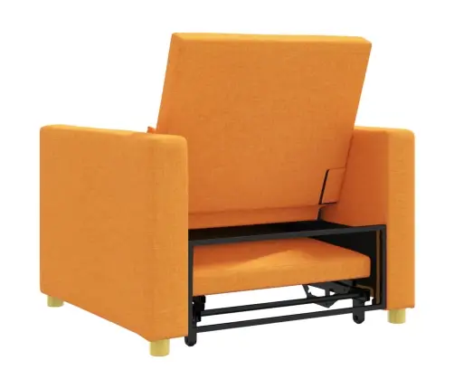 Lükandvoodi Ühele Inimesele Tumekollane 90 X 165 X 87 Cm Kangas