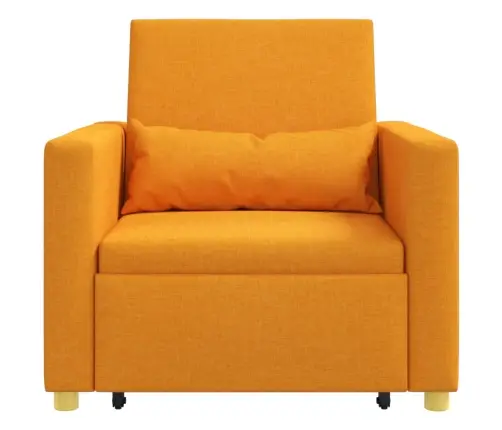 Lükandvoodi Ühele Inimesele Tumekollane 90 X 165 X 87 Cm Kangas