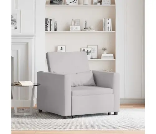 3-In-1 Vienvietīgā Dīvāngulta Mākoņpelēkā Audumā Vidaxl 3-In-1 Vienvietīgā Dīvāngulta Mākoņpelēkā Audumā Vidaxl