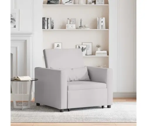 3-In-1 Vienvietīgā Dīvāngulta Mākoņpelēkā Audumā Vidaxl