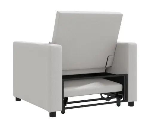 3-In-1 Vienvietīgā Dīvāngulta Mākoņpelēkā Audumā Vidaxl