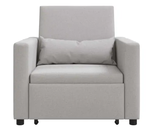 3-In-1 Vienvietīgā Dīvāngulta Mākoņpelēkā Audumā Vidaxl 3-In-1 Vienvietīgā Dīvāngulta Mākoņpelēkā Audumā Vidaxl