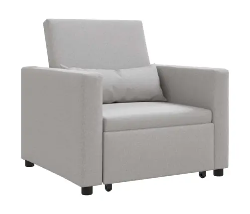 3-In-1 Vienvietīgā Dīvāngulta Mākoņpelēkā Audumā Vidaxl 3-In-1 Vienvietīgā Dīvāngulta Mākoņpelēkā Audumā Vidaxl