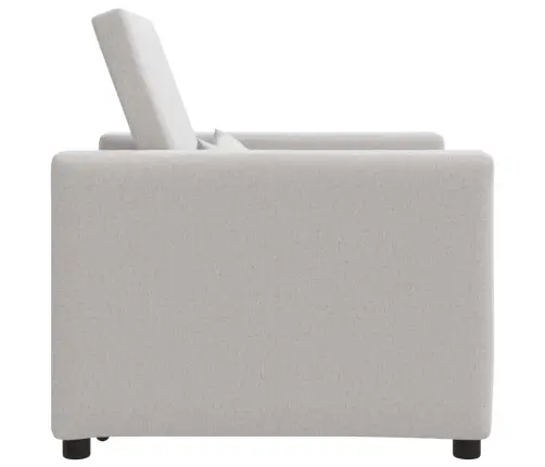 3-In-1 Vienvietīgā Dīvāngulta Mākoņpelēkā Audumā Vidaxl