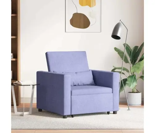 3-In-1 Dīvāngulta Zils Džins Audums Vidaxl