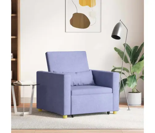 Ištraukiamas Sofa-Lova Vienvietis Džinsinė Mėlyna Audinys