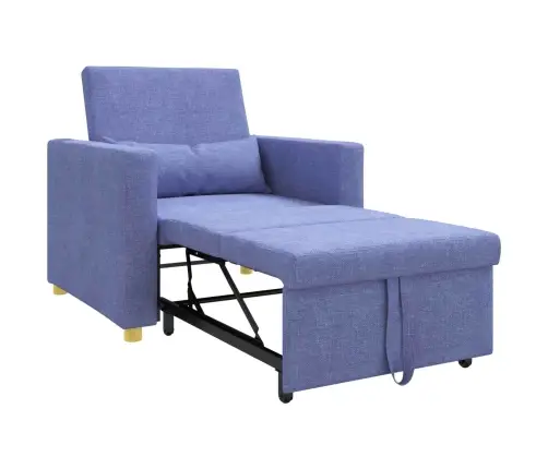 Ištraukiamas Sofa-Lova Vienvietis Džinsinė Mėlyna Audinys