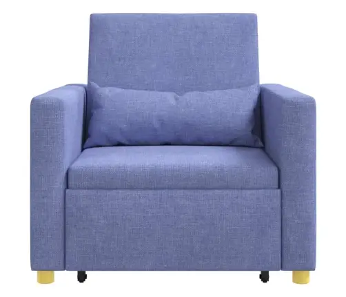 Ištraukiamas Sofa-Lova Vienvietis Džinsinė Mėlyna Audinys