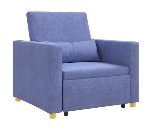 Ištraukiamas Sofa-Lova Vienvietis Džinsinė Mėlyna Audinys