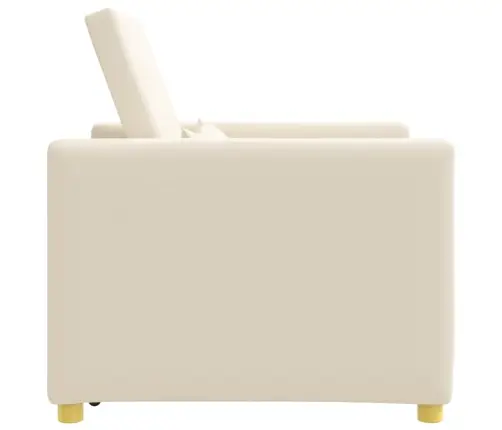 Lükandvoodi Ühele Inimesele Kreemvalge 90 X 165 X 87 Cm Kangas