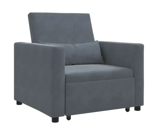 Ištraukiamas Sofa-Lova Vienvietis Su Ratu Tamsiai Pilka