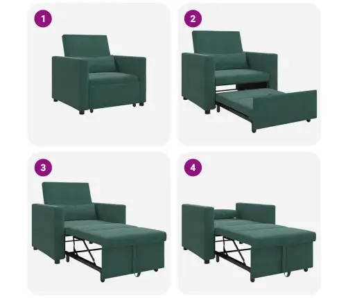 Üksik Diivanivoodi Tumeroheline 90 X 165 X 87 Cm Samet