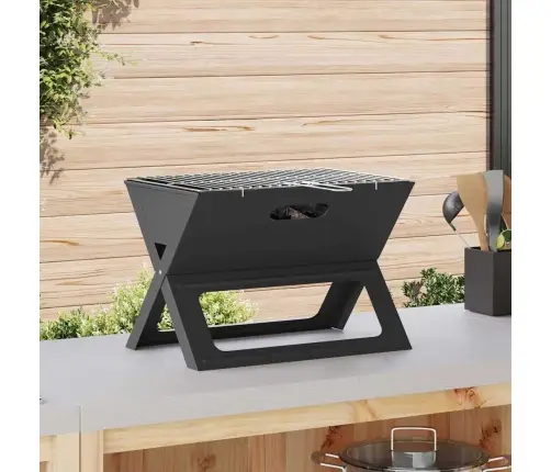 Ogles Bbq Grils - Salokāms, Melns, 46X30X31 Cm, Tērauda Vidaxl