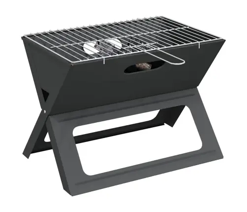 Ogles Bbq Grils - Salokāms, Melns, 46X30X31 Cm, Tērauda Vidaxl