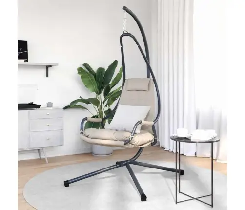 Kabantis Kiaušinis Taupe 94 X 107 X 196,5 Cm Plienas