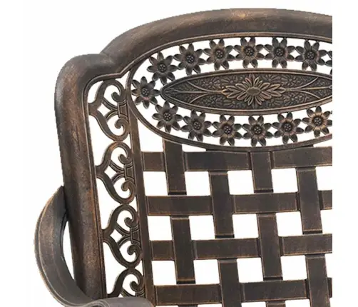 Dārza Krēsli 2 Gab. Bronzas Čuguna Alumīnija Vidaxl