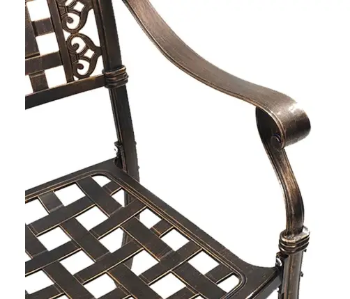 Dārza Krēsli 2 Gab. Bronzas Čuguna Alumīnija Vidaxl