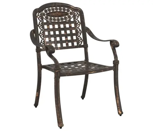 Dārza Krēsli 2 Gab. Bronzas Čuguna Alumīnija Vidaxl