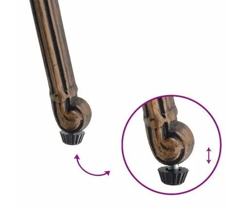 Dārza Krēsli 2 Gab. Bronzas Čuguna Alumīnija Vidaxl