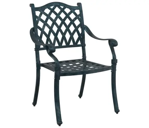 Dārza Krēsli 2 Gab. Zaļi Čuguna Vidaxl