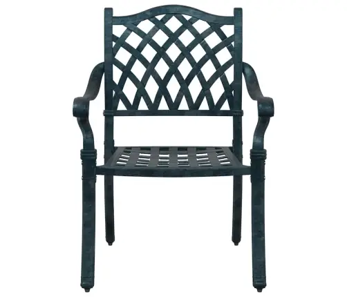 Dārza Krēsli 2 Gab. Zaļi Čuguna Vidaxl