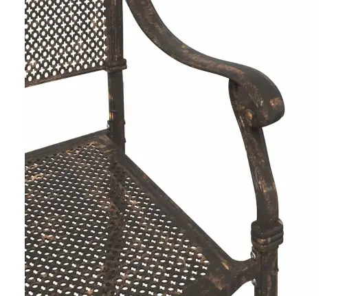 Dārza Krēsli 2 Gab. Bronzas Čuguna Alumīnijs Vidaxl