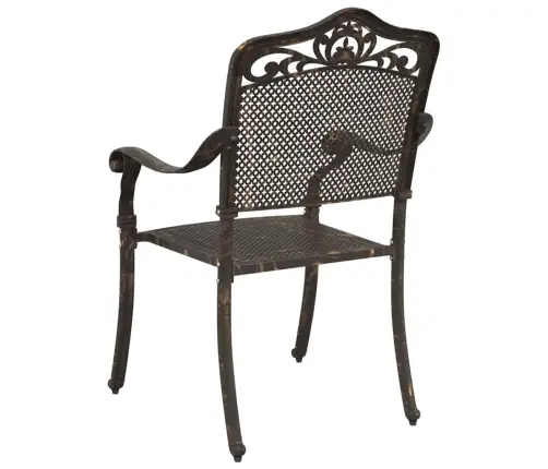 Dārza Krēsli 2 Gab. Bronzas Čuguna Alumīnijs Vidaxl