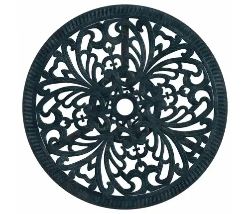 3 Daļu Dārza Bistro Komplekts Zaļā Krāsā No Čuguna Vidaxl