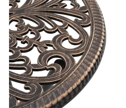 3 Vienību Dārza Bistro Komplekts Bronzas Čuguna Vidaxl