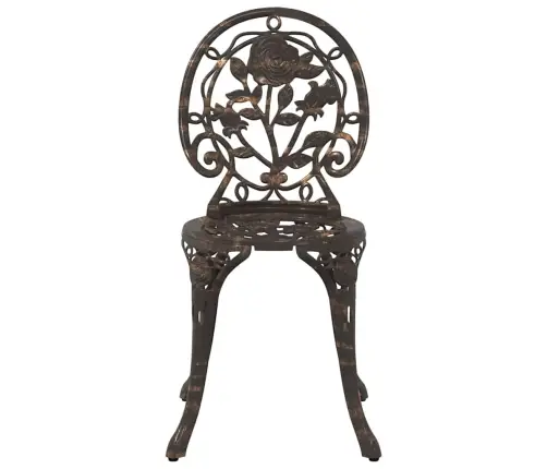 3 Vienību Dārza Bistro Komplekts Bronzas Čuguna Vidaxl