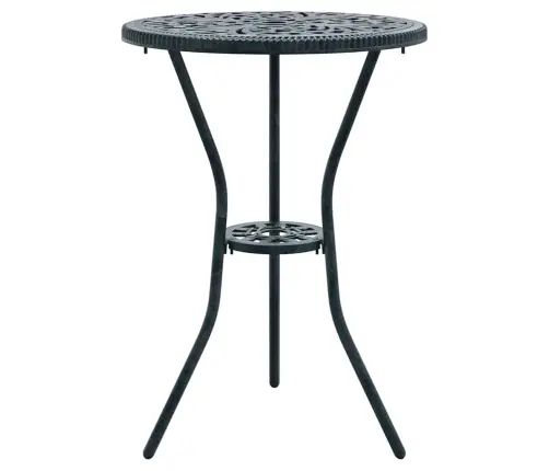 3 Daļu Dārza Bistro Komplekts Zaļā Krāsā No Čuguna Vidaxl