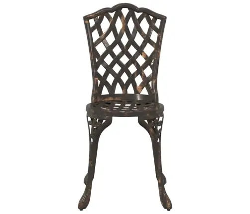 3 Daļu Dārza Bistro Komplekts Bronzas Čuguna Vidaxl