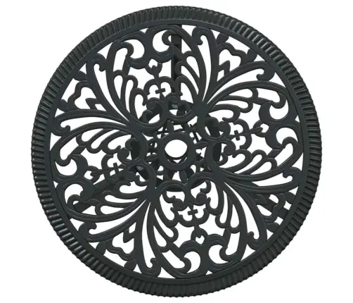 3 Daļu Dārza Bistro Komplekts Melnā Krāsā No Čuguna Vidaxl