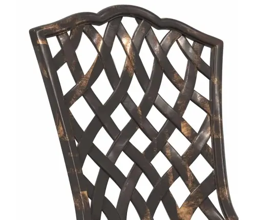 Dārza Krēsli 2 Gab. Bronzas Liešanas Alumīnija Vidaxl