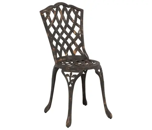 Dārza Krēsli 2 Gab. Bronzas Liešanas Alumīnija Vidaxl