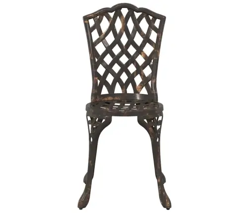 Dārza Krēsli 2 Gab. Bronzas Liešanas Alumīnija Vidaxl