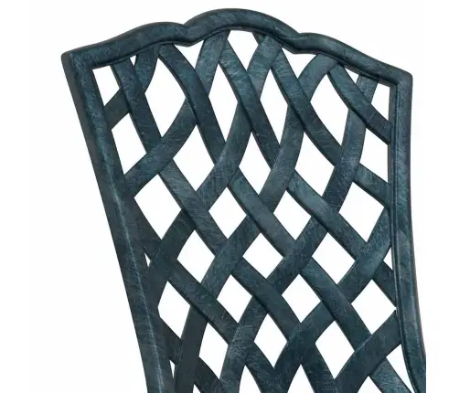 Sodo Kėdė Su Pagalve 2 Pcs Žalia 55 X 56.5 X 91Cm Aliuminis