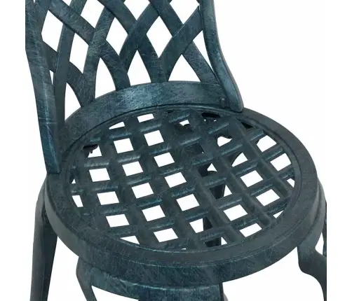 Sodo Kėdė Su Pagalve 2 Pcs Žalia 55 X 56.5 X 91Cm Aliuminis