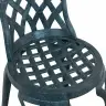 Sodo Kėdė Su Pagalve 2 Pcs Žalia 55 X 56.5 X 91Cm Aliuminis