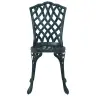 Sodo Kėdė Su Pagalve 2 Pcs Žalia 55 X 56.5 X 91Cm Aliuminis