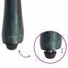 Sodo Kėdė Su Pagalve 2 Pcs Žalia 55 X 56.5 X 91Cm Aliuminis