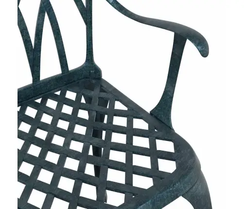 Dārza Krēsli 2 Gabali, Zaļi, Čuguna Vidaxl