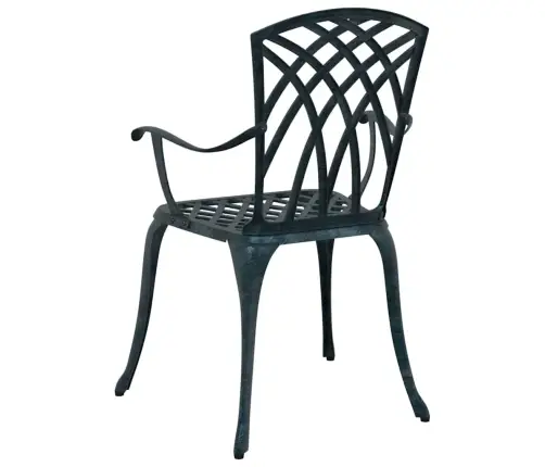 Dārza Krēsli 2 Gabali, Zaļi, Čuguna Vidaxl