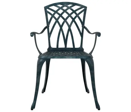 Dārza Krēsli 2 Gabali, Zaļi, Čuguna Vidaxl