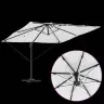 Roma Cantilever Saules Led Parasol - Smilšu Krāsā - 286 X 285 X 270 Cm - Alumīnija Vidaxl