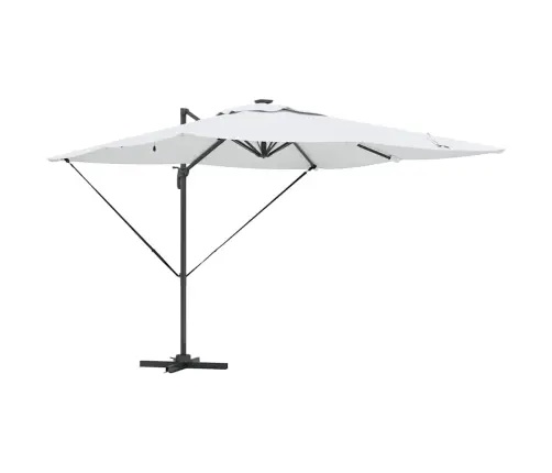 Roma Cantilever Saules Led Parasol - Smilšu Krāsā - 286 X 285 X 270 Cm - Alumīnija Vidaxl