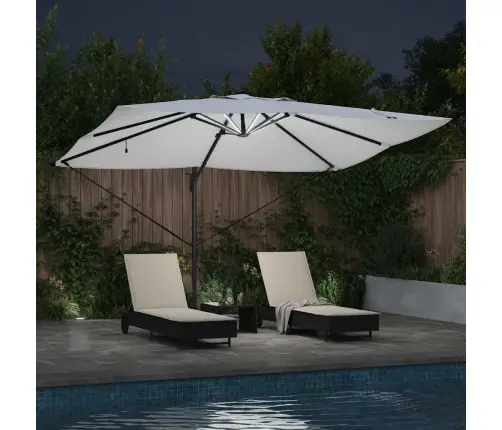 Kantilever Roma Pavėsinė Bežinė Ir Juoda 352 X 251 X 265 Cm