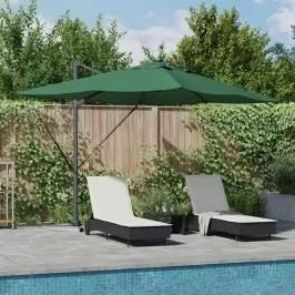 Kāpelējošs Roma Parasol Zaļš Un Melns 352 X 251 X 265 Cm Vidaxl